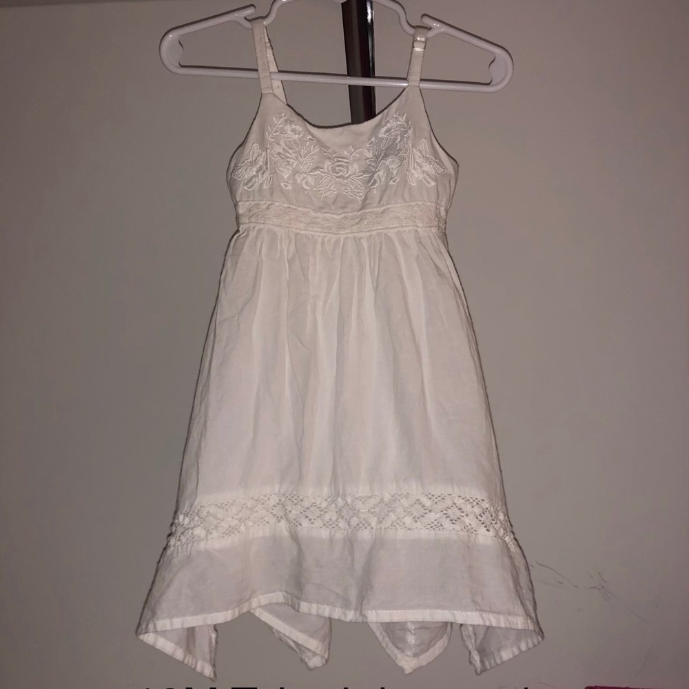 Tahari white boho dress